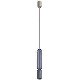 Lampa wisząca SINGLES B granatowy / beżowy 12202