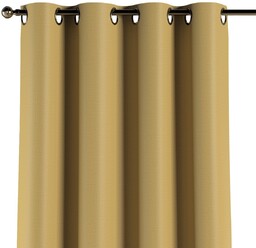 Zasłona na kółkach 1 szt., musztardowy żółty o