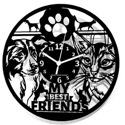 Instant Karma zegary ścienne - pies kot zwierzęta