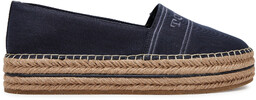 Espadryle Tommy Hilfiger Denim Platform Espadrille FW0FW08543 Granatowy