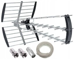 Antena kierunkowa zewnętrzna do DVB-T2 Uhf 20dB symetryzator
