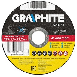 GRAPHITE Tarcza do cięcia 57H733 125 mm