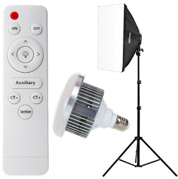 Softbox z pilotem Lampa 50x70cm Statyw 3600K-6200K