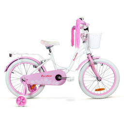 Rower dziecięcy SIROX Rainbow White 18" biały