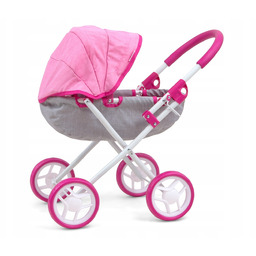 Wózek dla lalek Milly Mally Dori Prestige Pink