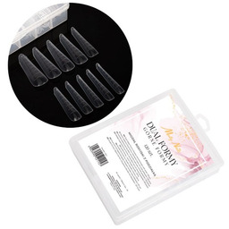 Górne formy dual do budowy paznokci z podziałką