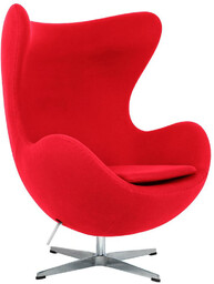 King Home Wełniany fotel Egg z regulacją