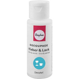 Rayher 38928000 Decoupage klej i lakier do szkła,