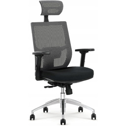 Fotel obrotowy Admiral biurowy szary czarny Halmar