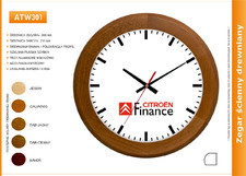 Zegar reklamowy drewniany round /300mm