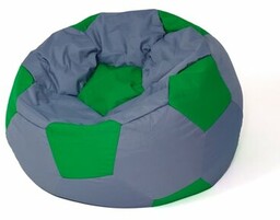 GO GIFT Pufa worek Piłka 5 Szaro-zielony L