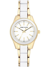ZEGAREK DAMSKI Anne Klein Gold-Tone AK-3212WTGB + BOX