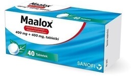 Maalox 400 mg + 400 mg 40 tabl.