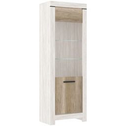 Elior Witryna wysoka z LED sosna canyon +