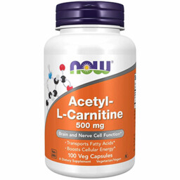 NOW Acetyl L-Carnitine 500mg - 100vcaps.