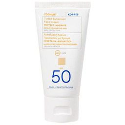 Korres Tinted Sunscreen Face Cream SPF 50 Koloryzujący