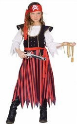 Witaj- Pirat/Piratessa kostium przebranie dziecko dziewczynka