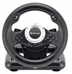 Kierownica Defender Turbo Pro 10 przycisków Usb czarna
