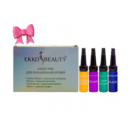 Ekko Beauty henna do brwi zestaw Classic