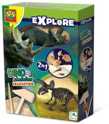 Ses, Skamielina Dinozaur Triceratops 2w2