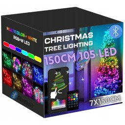 Lampki Choinkowe Smart 150CM 105LED Sterowanie Telefonem Aplikacja