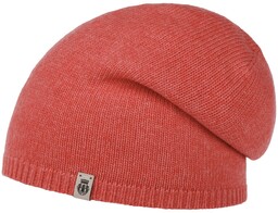 Czapka Beanie z Kaszmirem by Roeckl, koralowy, One
