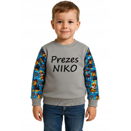 Psi Patrol Bluza Chłopięca Imię Personalizacja 122
