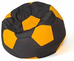 GO GIFT Pufa worek Piłka 10 XL Czarno-żółty