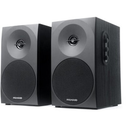 MICROLAB Kolumny podstawkowe B70 Czarny (2 szt.) Zyskaj