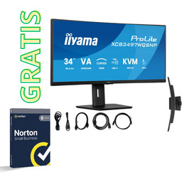 Pakiet Norton 250G + Monitor iiyama XCB3497WQSNP-B1 34"