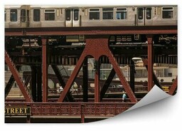 Chicago pociąg most ruch podróż Fotopeta Chicago pociąg