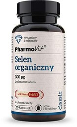 PHARMOVIT Selen organiczny 300ug L-selenometionina SeleniumSeLECT, 60 kapsułek