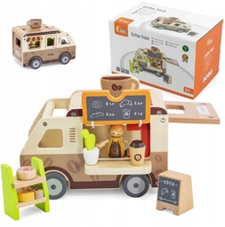 Food truck Drewniane Auto Kawiarnia Cukiernia Viga Toys