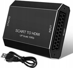 Adapter Konwerter Scart Euro do HDMI HD MHL