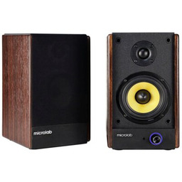 MICROLAB Kolumny podstawkowe Solo 3 Brązowy (2 szt.)