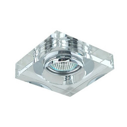 Azzardo Kwadratowa lampa wpuszczana Vektor AZ1495 przezroczysta