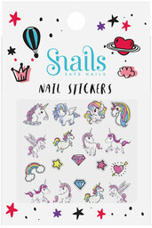 Snails XMASS - Nail Stickers Unicorn