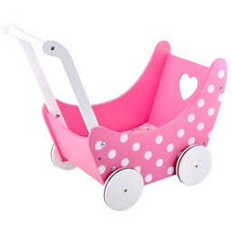 Drewniany WÓZEK dla lalek pchaczyk retro