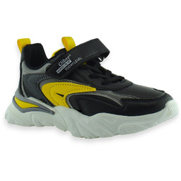 Sportowe buty chłopięce Clibee CL 303 Czarno żółte