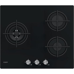 Candy Nowoczesna płyta gazowa CSG63B4PB, regulowana do gazu