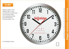 Zegar reklamowy aluminiowy /300mm