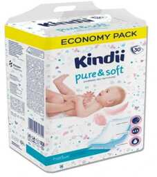 Kindii Pure&Soft Podkłady jednorazowe, 60x40 cm - 30szt