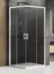 NEW TRENDY D-0398A/D-0397A NZ4 Kabina prysznicowa PRIME WHITE