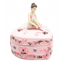 Pozytywka Pudełeczko Baletnica Serce Jezioro Łabędzie Dekoracja