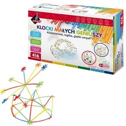 ASKATO Klocki plastikowe Klocki małych geniuszy Słomki midi