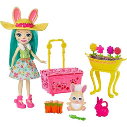 Enchantimals, Lalka Sezonowa Wiosenne Króliczki Zestaw Do Zabawy