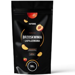 BRZOSKWINIA LIOFILIZOWANA 100% 100g Kawałki HiFOOD