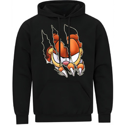 Bluza Męska Z Kapturem Garfield Śmieszna Prezent Nadruk