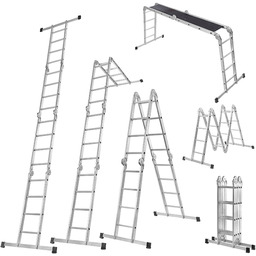 Drabina przegubowa z platformą Groven 4 stopnie