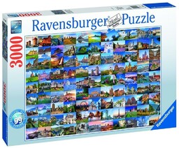 Ravensburger PUZZLE 3000 99 PIęKNYCH MIEJSC W EUROPIE